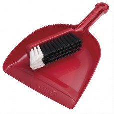 Oates Dustpan/Brush Set Red