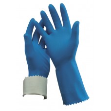 Flock Lined Gloves Blue size 9